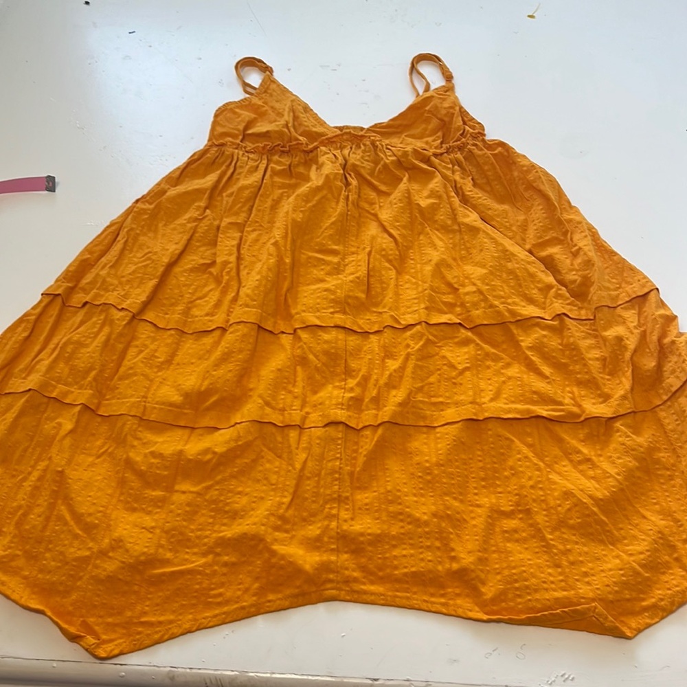 Wild Fable XXS Marigold Yellow V Neck BabyDoll Style Dress